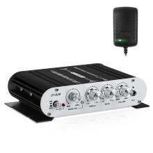 ST838 2.1 Channel HiFi Audio Amplifier 20W2+40W Mini Power Amplifier with Subwoofer Output for Home and Car Speakers