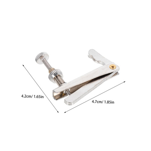 4pcs Silver Metal Cello Fine Tuners String Adjusters Set for Precise Microtuning and Easy Installation 1