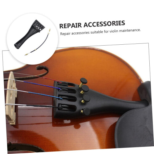 Aluminum Alloy Violin Tailpiece for 3/4 Size Strings, Lightweight Durable Replacement Bridge 1