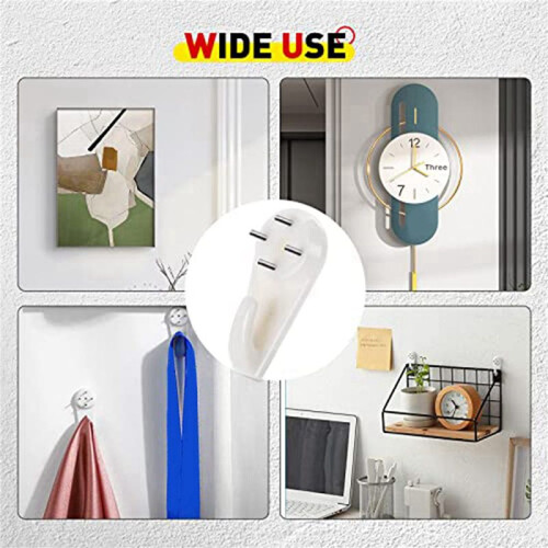 Stucco/Concrete Wall Hooks, No Damage Hook Hanging Kit, No Drilling Required, Set of 80 2