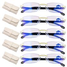 Smart Auto Adjusting Glasses 5 Pack, Clear Focus Intelligent Zoom Glasses for Men and Women