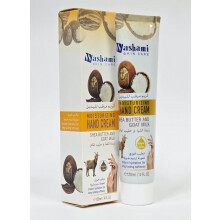 WASHAMI Shea Butter & Goat Milk Moisturising Hand Cream 120ml | Ultra Nourishing Hydration for Dry & Cracked Hands