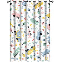 Kids Blackout Curtains Construction Truck Design Thermal Insulated Noise Reducing for Boys Room 2 Panels 63x21