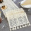 Table Runner Macrame Table Runner, Hollow Floral Lace Cotton Blend Table Runner 1