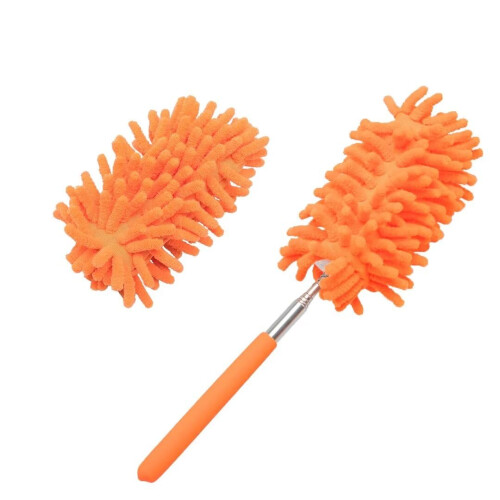 Extendable Microfiber Duster with Soft Head and Non‑Slip Grip for Home Car Ceiling Cleaning