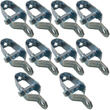 Electric Fence Wire Tensioner 10 Pack, Heavy Duty Zinc Plated Ratchet Wire Strainer for Farm Fencing