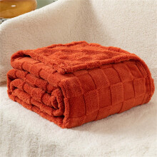 Soft Cozy Throw Blanket 200x230cm Bright Orange Large Plush Bed Blanket for All Seasons Use