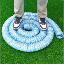 Perforated French Drain Pipe 10cm Durable Steel Wire Core for Yard and Retaining Wall Drainage