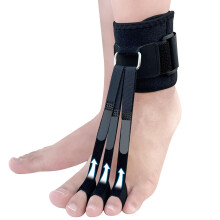 Foot Drop Brace with 3 Toe Sleeves, Adjustable Toe Alignment Splint, Hammer Toe Corrector for Women and Men