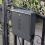 Black Wall Mounted Mailbox Rust Proof Locking Galvanized Steel Weather Resistant for Home and Office 2