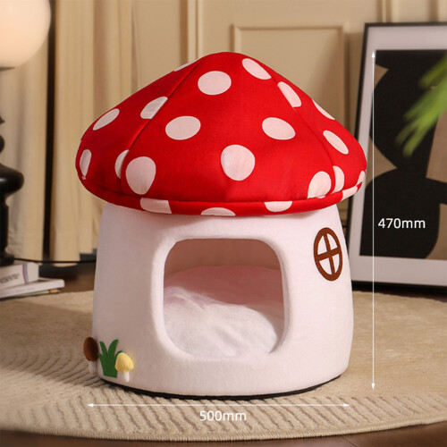 Soft Fabric Cats Bed Umbrellas Shape for Warm Comfortable 1