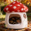 Soft Fabric Cats Bed Umbrellas Shape for Warm Comfortable 3