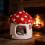 Soft Fabric Cats Bed Umbrellas Shape for Warm Comfortable 5