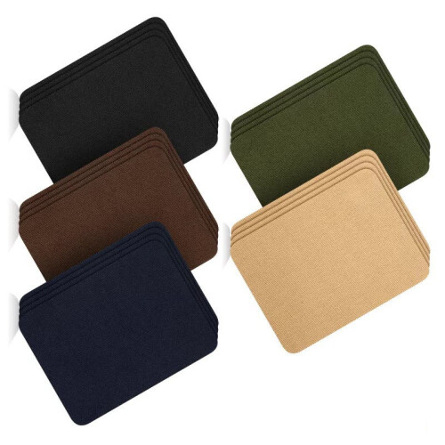 Textil-Reparaturset: 20 Stück Bügelflicken   5 Farben 2