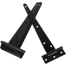 4pcs 8 Inches Door Hinges T Shape Furniture Hinges Heavy Duty Door Hinge Black