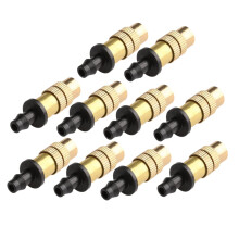 10pcs Adjustable Copper Misting Nozzle for Garden Irrigation and Greenhouse Cooling