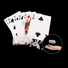 Magic Tricks Set Floating Magic Accessories with Suspension Ring Flying Card and Coins Easy to Learn 1 Set
