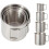 Camping Campfire Mug with Handle, Folding Big Stainless Steel Cup 4 Piece Set 1