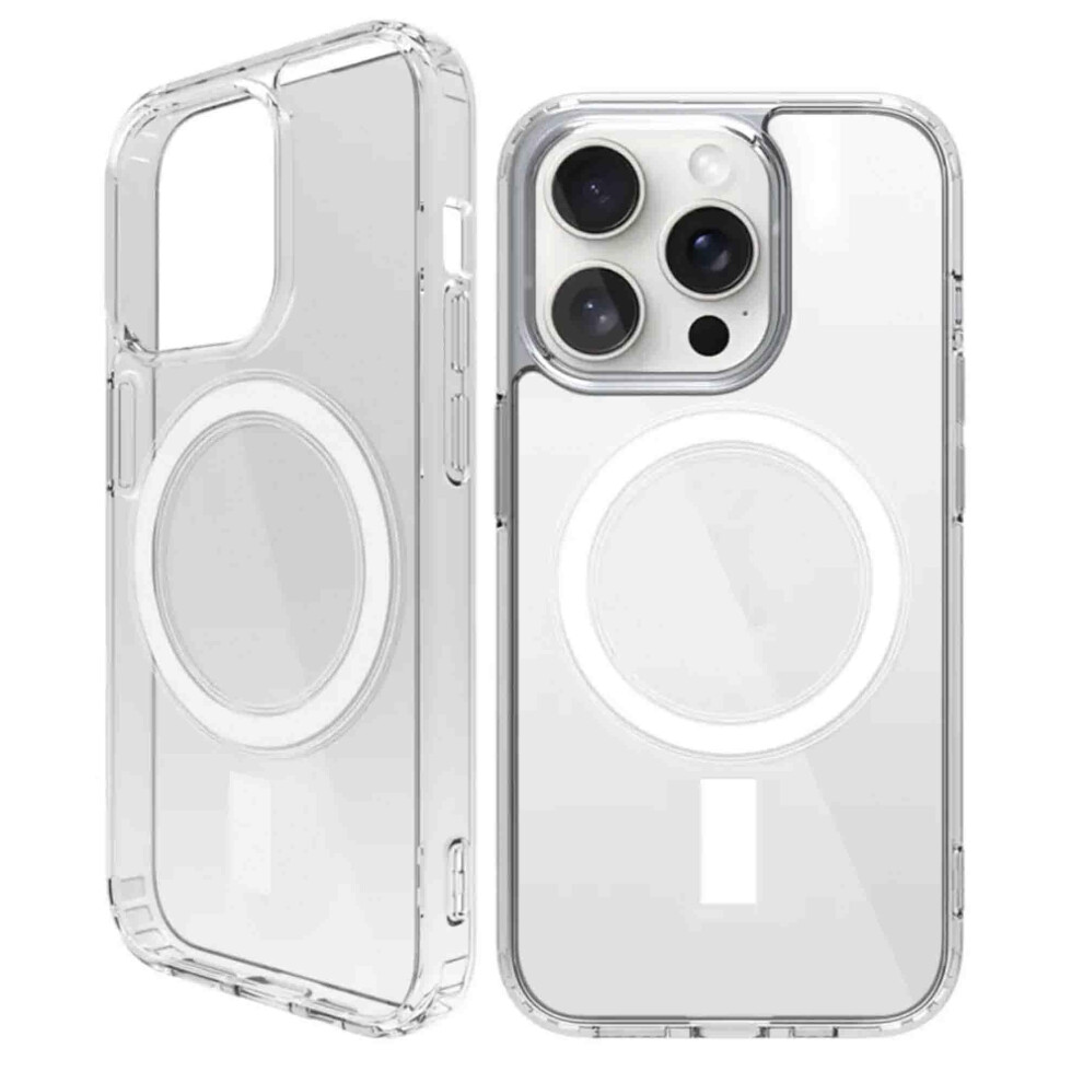 Clear Magnetic NonâYellowing Case Cover With MilitaryâGrade Drop Protection Compatible With Magsafe For Iphone 16 Pro 9330225645108