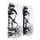 2X Body Sticker Decal Large Compass Navigation with Mountain Deer for  Van Motorhome Black 1