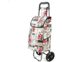 Folding Shopping Cart with Large Capacity Bag and Smooth Rolling Wheels for Elderly Home Use (Color A, 25x19x91cm)