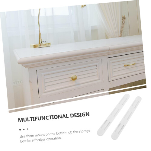 2pcs Soft Close Drawer Slides Silent Glide Easy Bottom Mount for Kitchen Cabinets 2