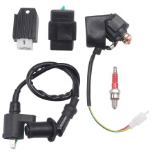 Zündung Spule Magnetrelais Spannung Regler 5-Pin Cdi Box Zündung Kerze für 50Cc 70Cc 90Cc 110Cc 125Cc Go Kart Dirt Motorrad