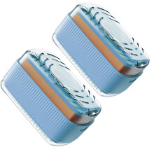 2Pack 3in1 Soap Saver and Holder with Drain Tray, Instant Foam Generator, SpaceSaving Design for Bathroom and Kitchen (Blue)