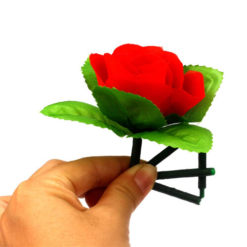 Magic Appearing Rose Folding Flower Trick Set, 5 Pcs for Stage and CloseUp Illusion Effects 1