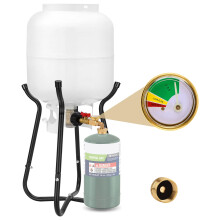 Propane Refill Adapter for 1lb Cylinders, QCC1 20lb to 1lb Converter Kit with Gauge and Valve