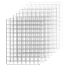 8Pcs BBQ Grill Mat Set, Reusable Nonstick Mesh Grill Mats 40x30cm, Heat Resistant for Outdoor Grilling Cooking