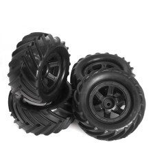 Tires 90mm RC Crawler Wheels Set for Traxxas ERevo 1/16, Enhanced Terrain Grip, Easy Swap Upgrade