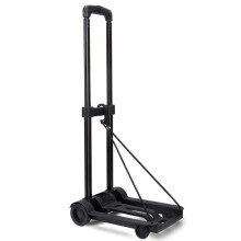 Foldable Shopping Trolley 75Kg Load Capacity Steel Stair Climbing Cart with Anti‑Puncture Rubber Wheels
