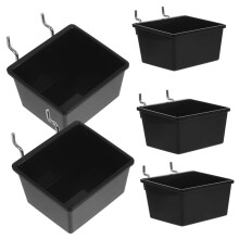 5Pcs Heavy Duty Pegboard Bins for Garage Storage Organizers for Tools and Parts Workshop Use
