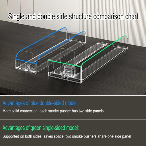 Retail Shelf Pusher Automatic Cigarette Display Holder 30 Pack Acrylic FrontFacing Organizer Tray 14.5x7x4cm 2