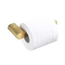 Brushed Gold Toilet Paper Holder Wall Mounted, Stainless Steel Modern Design for Bathroom and Kitchen