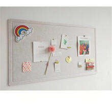 Foldable Felt Bulletin Board 40x60 cm, SelfHealing Surface, Decorative Wall Pin Board for Home Office Display (Light Camel)