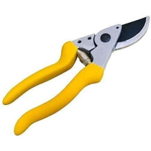 Ergonomic Pruning Shears with Nonstick Carbon Steel Blades for Precision Garden Trimming and Hedge Cutting