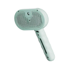 (green) Kivori Pet Grooming Brush Steamer Spray Comb