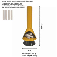 (Yellow) Miniature Mid-Century Modern-Style Led Fireplace,Christmas Fire Place Lights