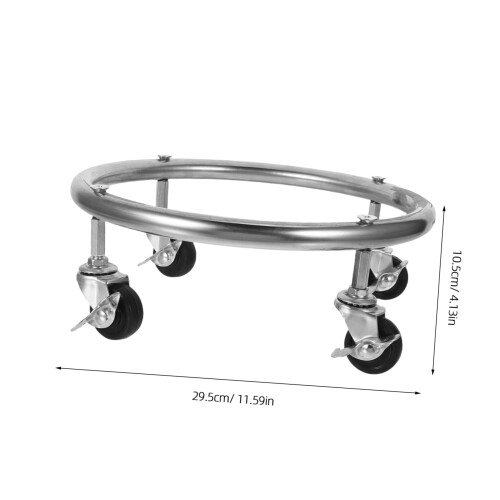 Propane Tank Stand with Wheels Stable Upright Support Smooth Rolling Mobility Durable Cylinder Holder 1