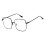 Oversized Square Blue Light Blocking Computer Glasses for Men and Women Black Metal Frame 1