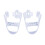 Bunion Corrector for Big Toe Alignment, Soft SEBS Toe Separator Brace, Breathable Stretch Design, White 1