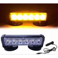 (Yellow with Remote Control) Car Strong Magnetic Flash Light, 6LED Car Emergency Trunk Warning Lamps
