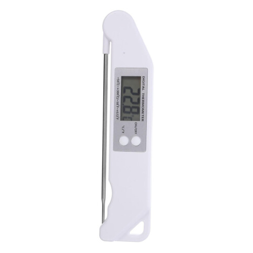 Folding Digital Meat Thermometer with Accurate Temperature Reading and EasyRead Display for BBQ Grilling Baking Kitchen Use