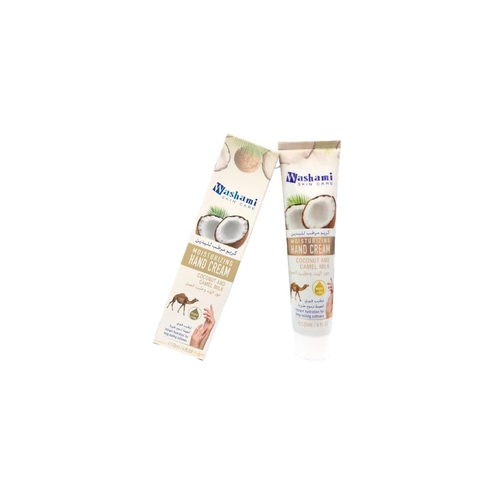 Cream Washami Coconut And Camel Milk Moisturizing Hand | Deeply Hydrates And Nourishes Dry Hands - 120Ml