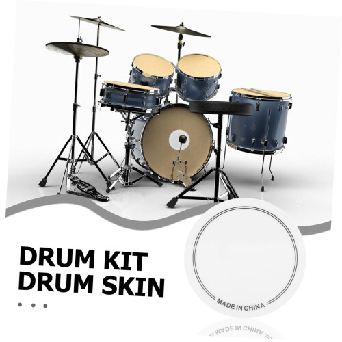 2pcs Drum Patch Bass Drum Protector White Noise Reduction Pad for Enhanced Clarity 2