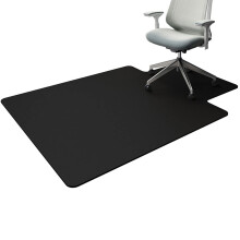 Black PVC Office Chair Mat for Hardwood and Tile Floors, NonSlip Backing and Smooth Chair Glide