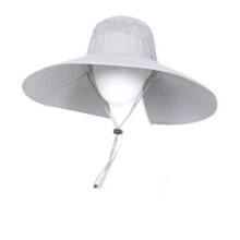 Cappello da sole pieghevole per viaggiatori e avventurieri, stile unisex con protezione per il collo e design a tesa larga, coulisse regolabile,