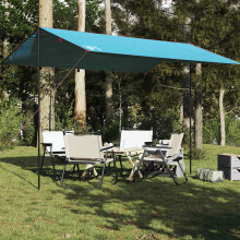 Waterproof Camping Tarp 294 cm BlueE, Lightweight Durable Shelter for Hiking and Trekking Trips